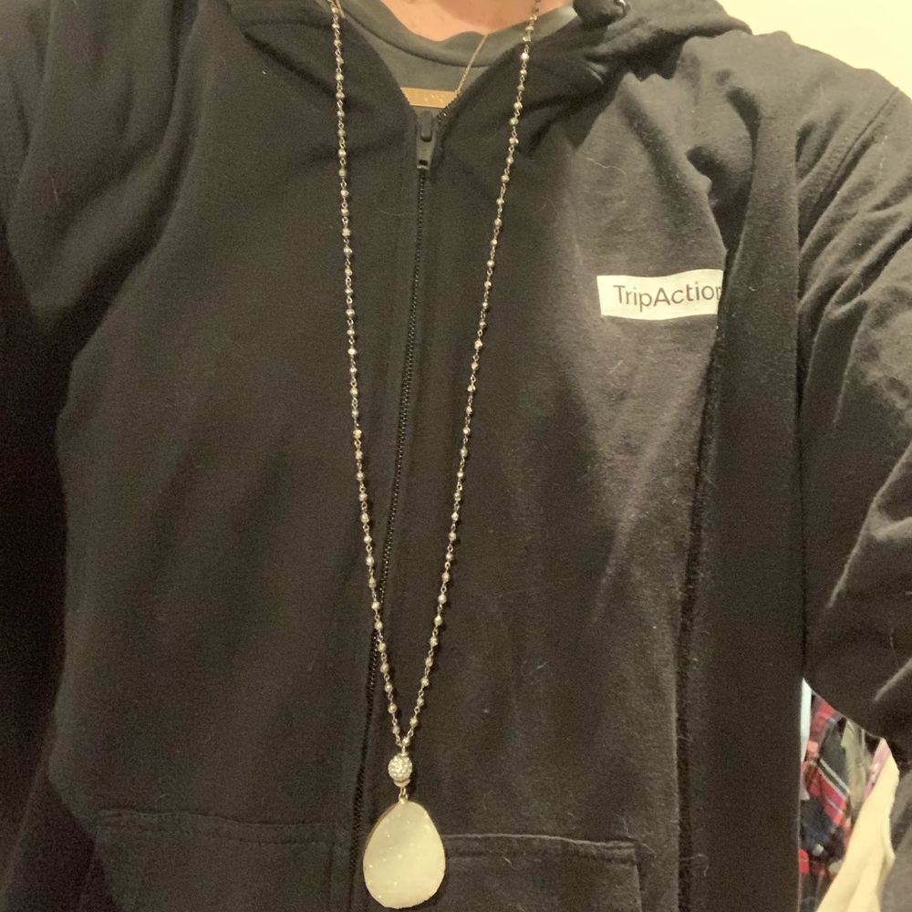 Long Stone Necklace